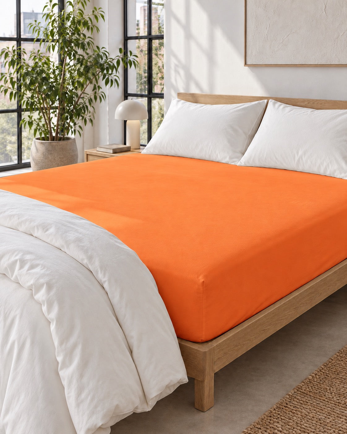 noctua_drap-housse-coton-doux_orange_01-lit-fait_atelier