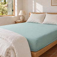 noctua_drap-housse-coton-doux_vert-deau_01-lit-fait_vacances