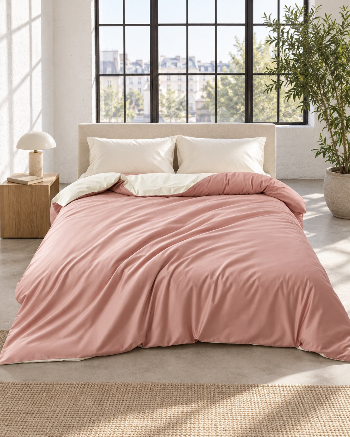 noctua_housse-coton-egyptien_rose_01-lit-fait_atelier
