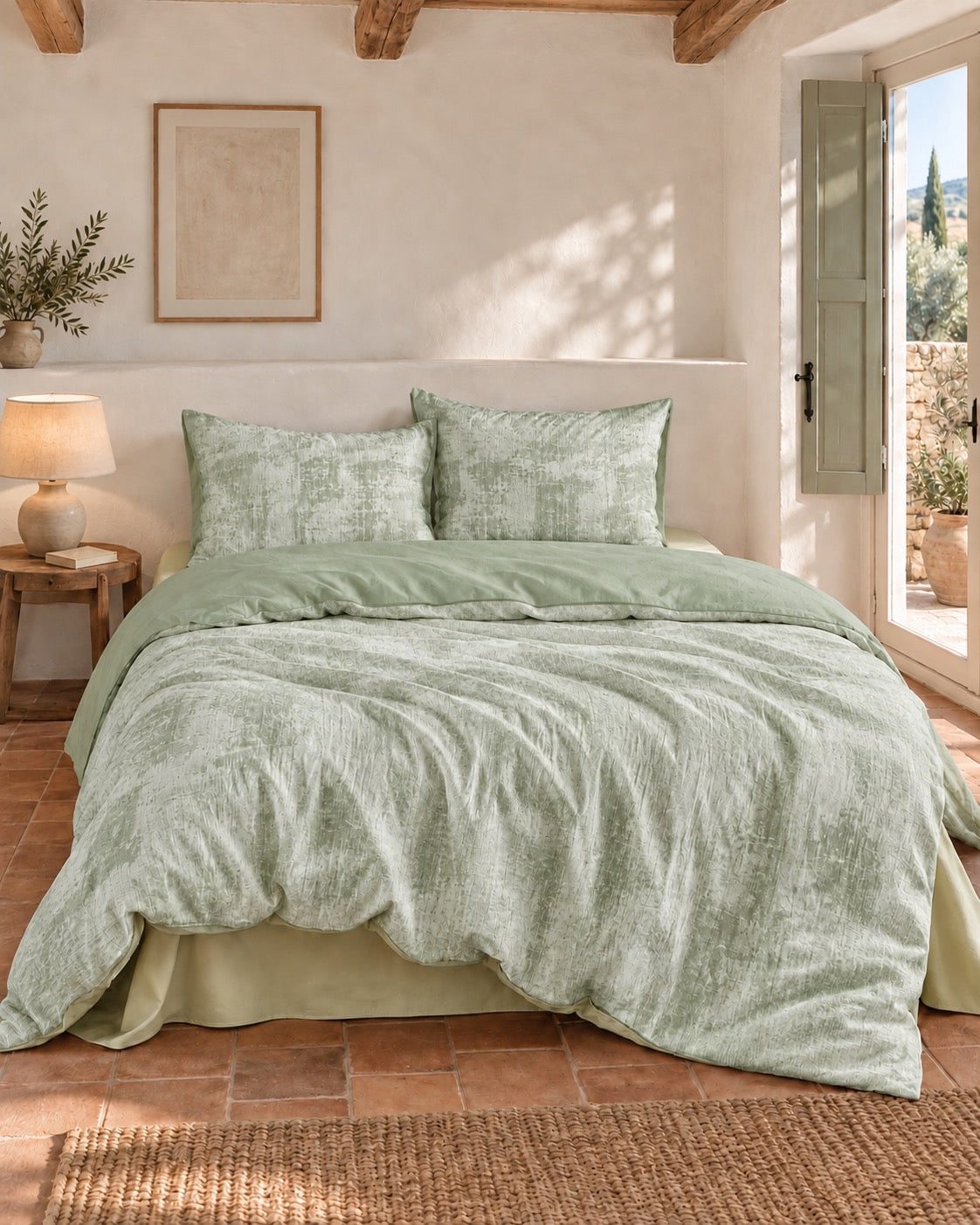 noctua_parure-gaze-triple_vert_01-lit-fait_vacances