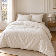 noctua_parure-rayure-fine-coton_ecru-et-sable_01-lit-fait_paris
