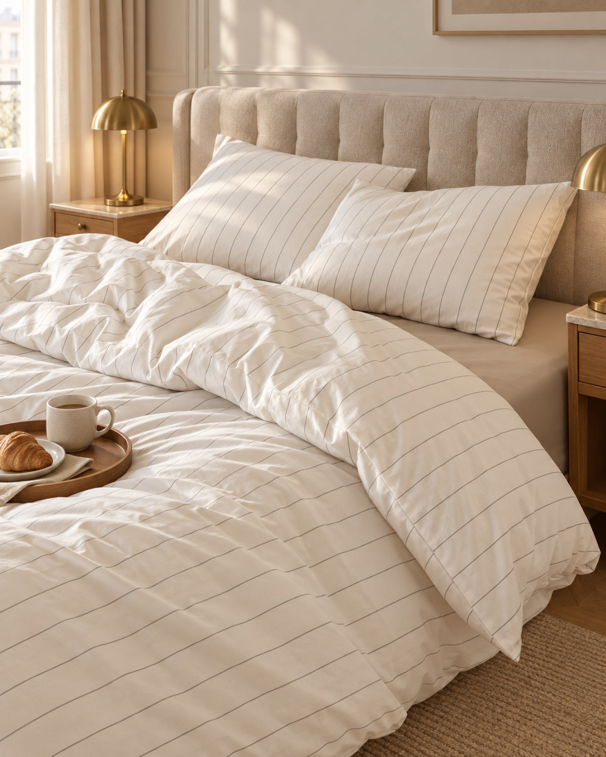 noctua_parure-rayure-fine-coton_ecru-et-sable_02-lit-vecu_hotel