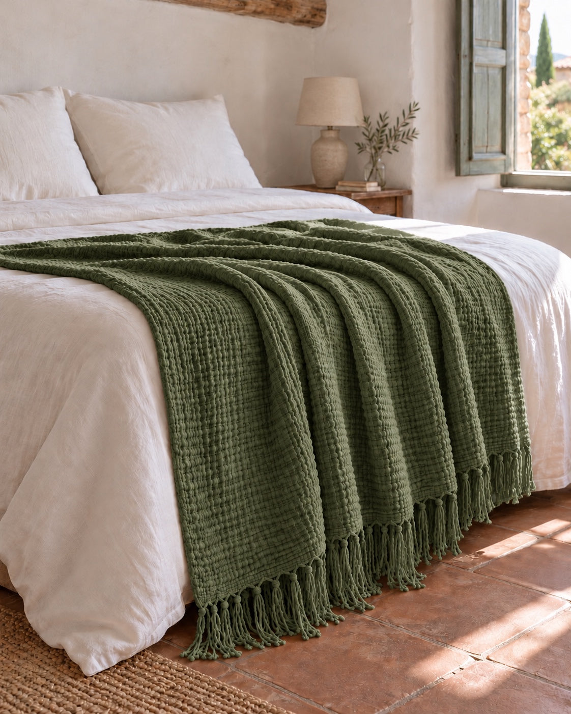 noctua_plaid-gaze_vert_01-lit-fait_vacances