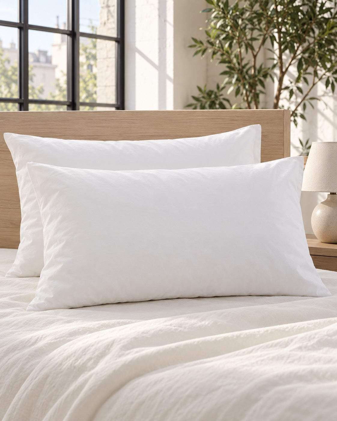Soft cotton pillowcase – Blanc