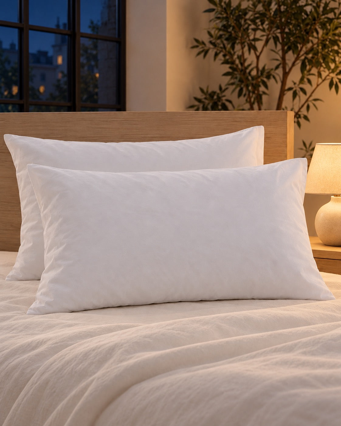 Soft cotton pillowcase – Blanc