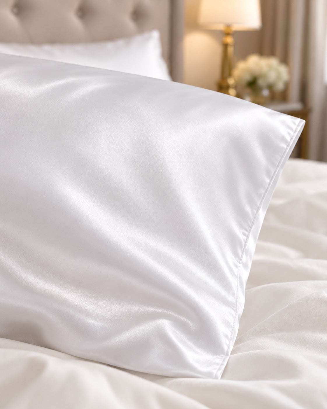 19 momme silk pillowcase – Blanc